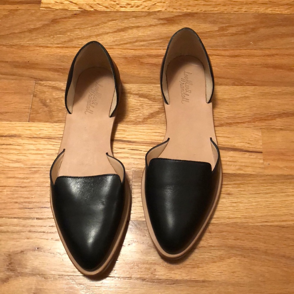 Loeffler Randall Black Flats Size 6